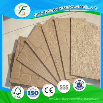 2.5 mm Home Decoration Hardboard Wall Panel